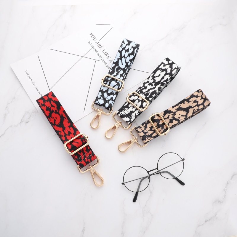 Women's bag strap with extended strap Bag with leopard print strap Adjustable long strap everything