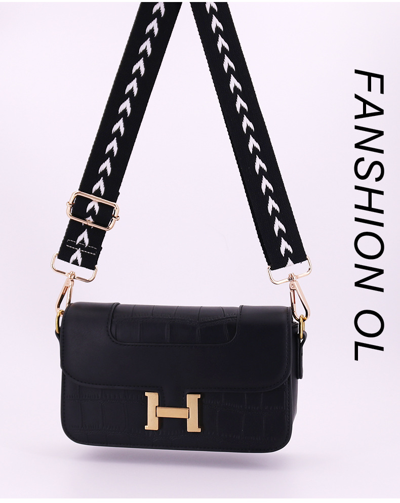 3.8cm jacquard bag strap Adjustable single shoulder crossbody bag for women replace long back strap
