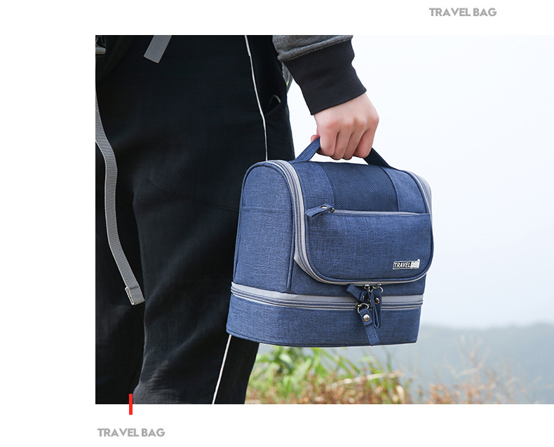 Cationic dry and wet toiletry bag Makeup bag Men's and women's waterproof bath bag portable makeup bag