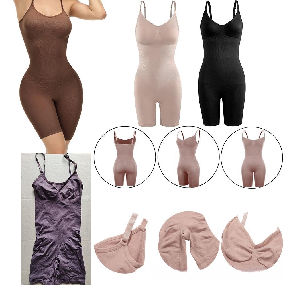 waist collection hip foreign trade seamless large size shapewear bodysuit belly tight bodysuit flat Angle shapewear