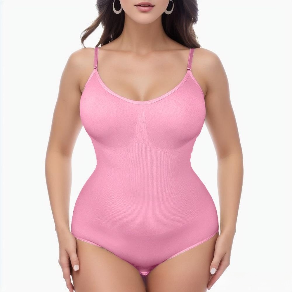 Backless Western style women's one-piece shapewear halter corset beauty back belly breasted one-piece triangle thong