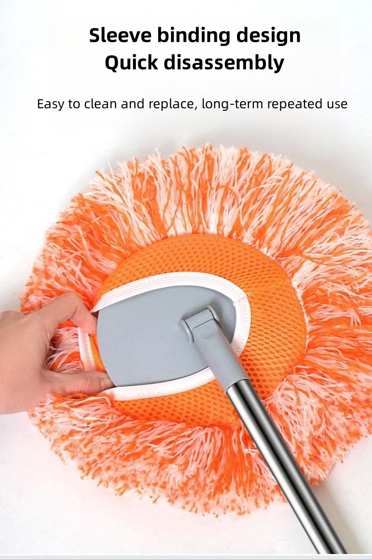 Mopping dust dusting Dust sweeping wall ceiling car wash household retractable car wash mop dual-purpose mop