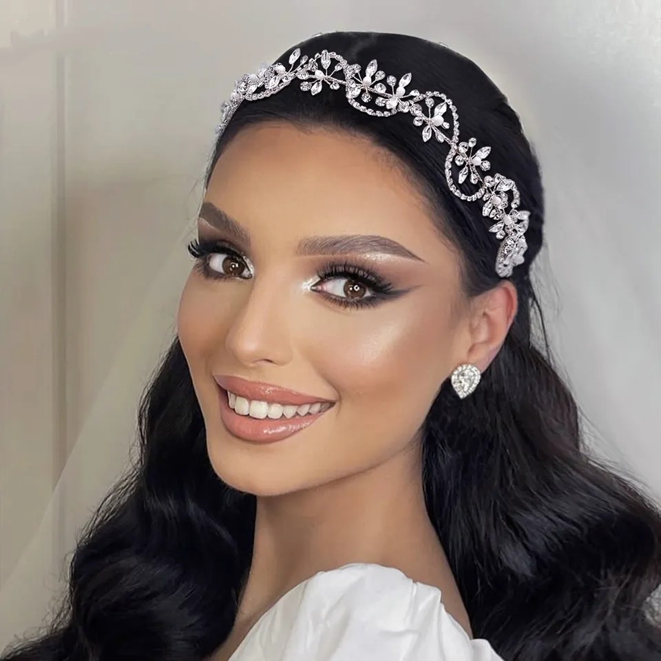 YouLaPan HP266 Glittering Women's Hair Jewelry Rhinestone Party Tiara Bridal Headdress Wedding Headband