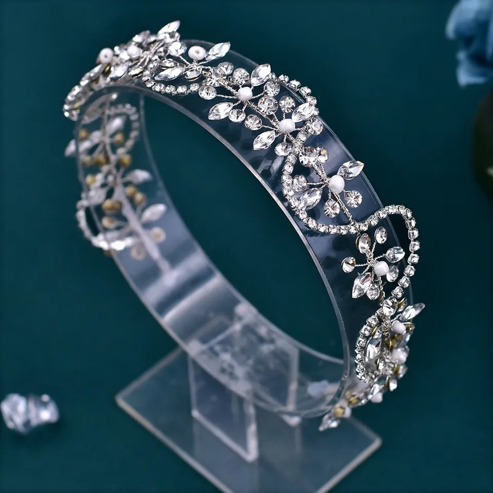 YouLaPan HP266 Glittering Women's Hair Jewelry Rhinestone Party Tiara Bridal Headdress Wedding Headband
