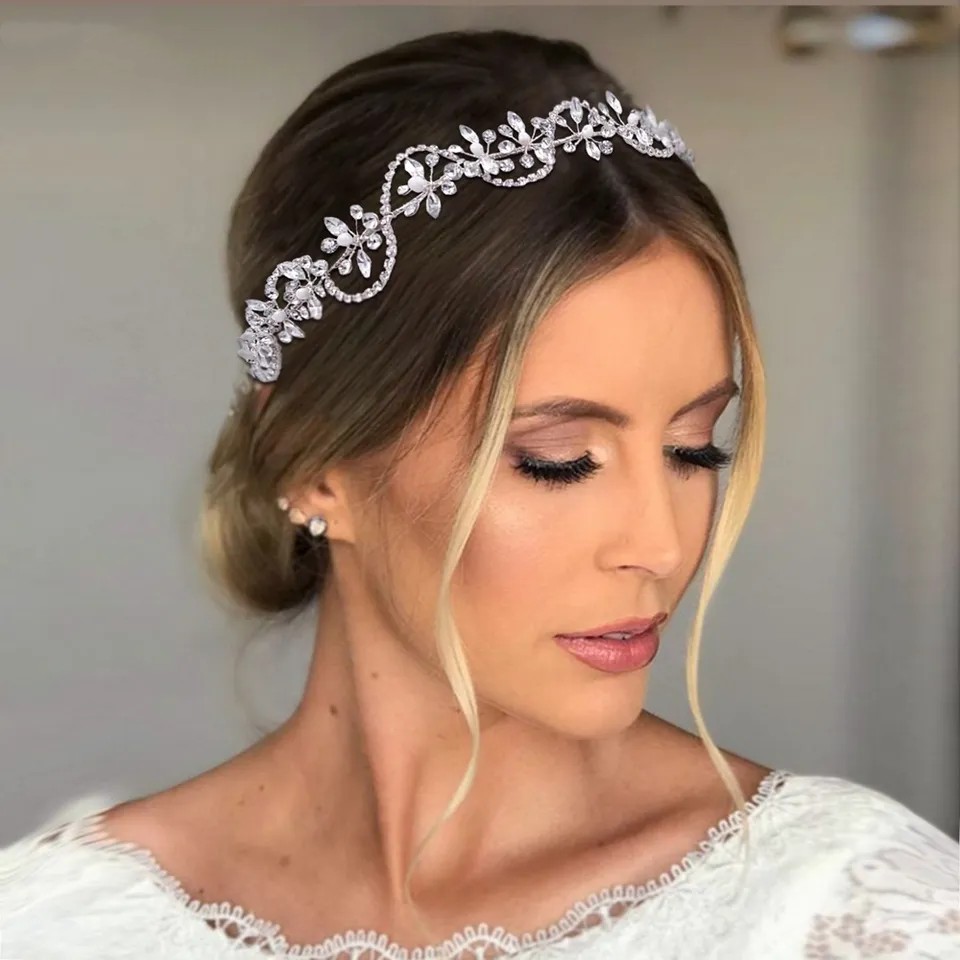 YouLaPan HP266 Glittering Women's Hair Jewelry Rhinestone Party Tiara Bridal Headdress Wedding Headband