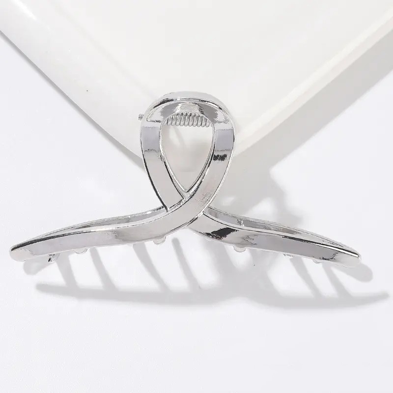 New Alloy Hairpin American Retro Hairpin Women'S Fashion All-Match Large Clip