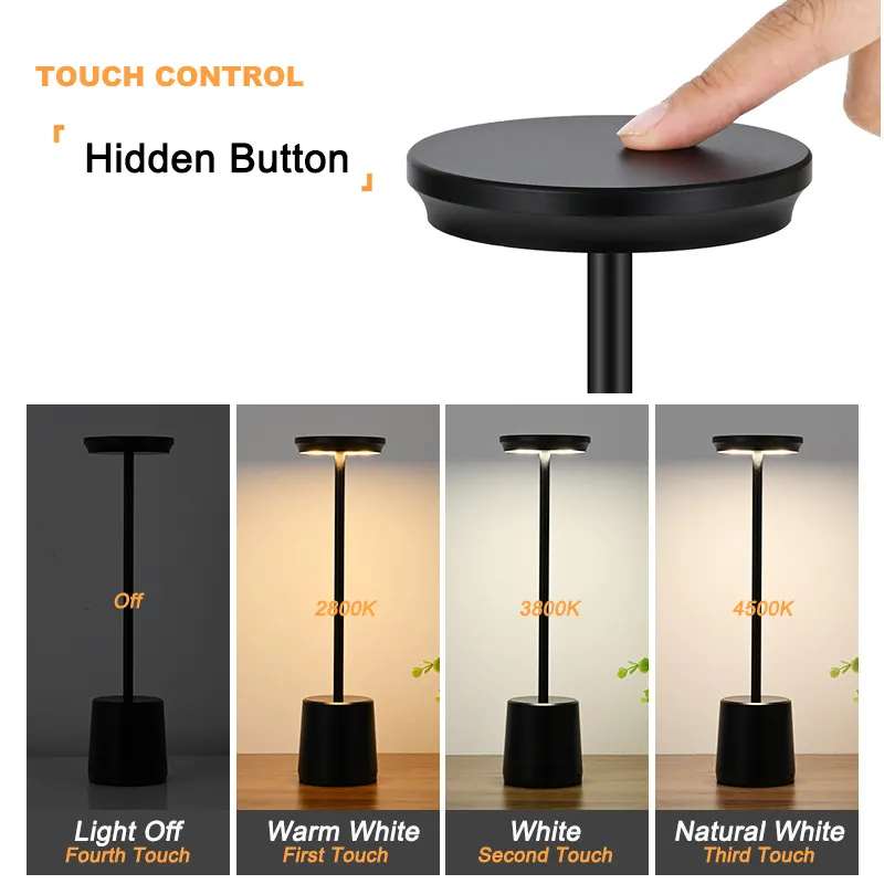 Bedroom Lighting Night Led Touch Lamp Usb Rechargeable Table Lamp Nordic Modern Usb Desk Lamp