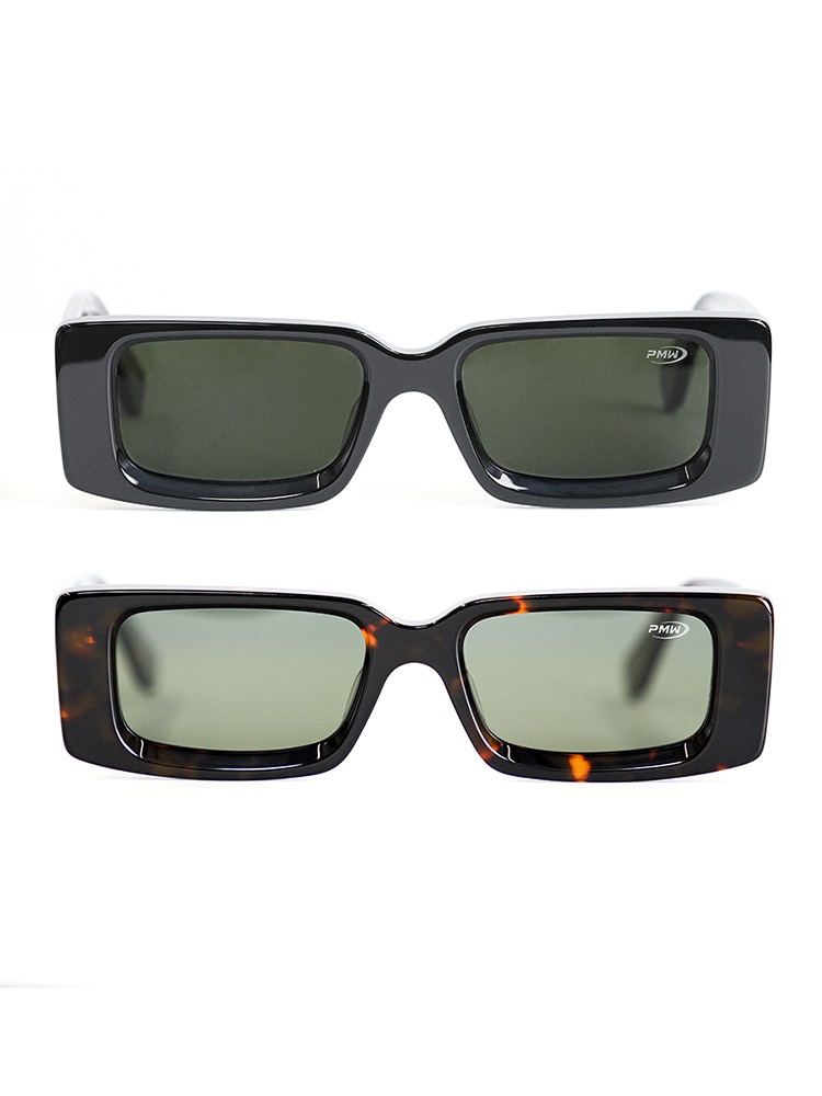 Square Frame sunglasses Hip Hop style black brown polarized hipster pair sunglasses