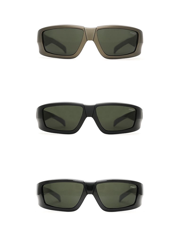 Sports retro black ultra Pioneer sunglasses Y2K Mirror Hip Hop style sunglasses American High Street