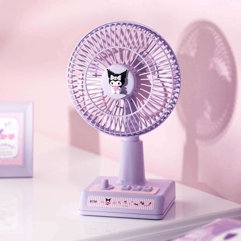 Retro Desktop Fan Desktop Small fan Portable student cute charging silent fan