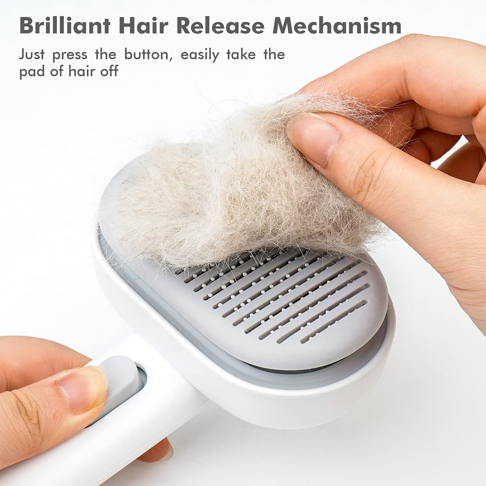 Hair remover brush for cats and dogs