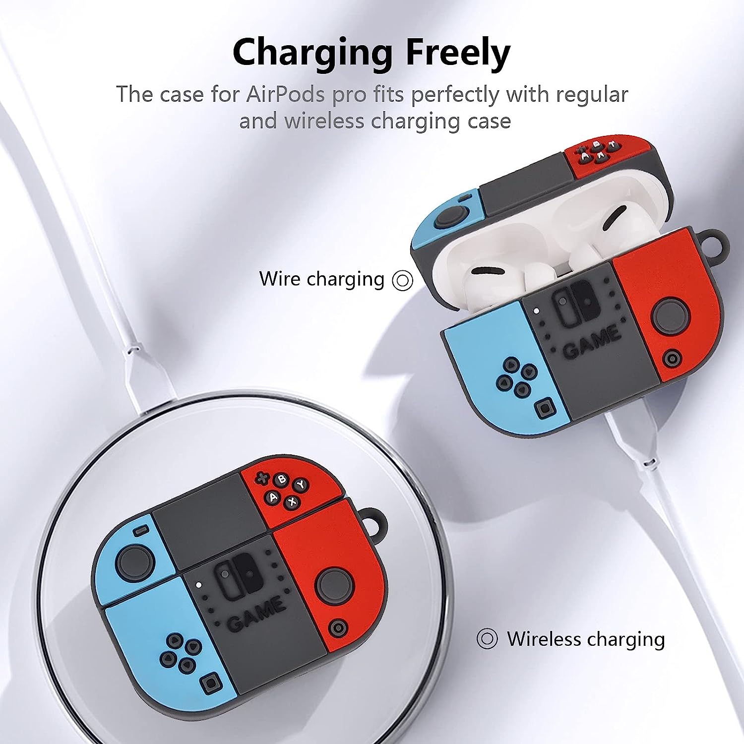 AirPods Pro 1st / 2nd generation headphones have a cute and cool switch game design headset protection phone case