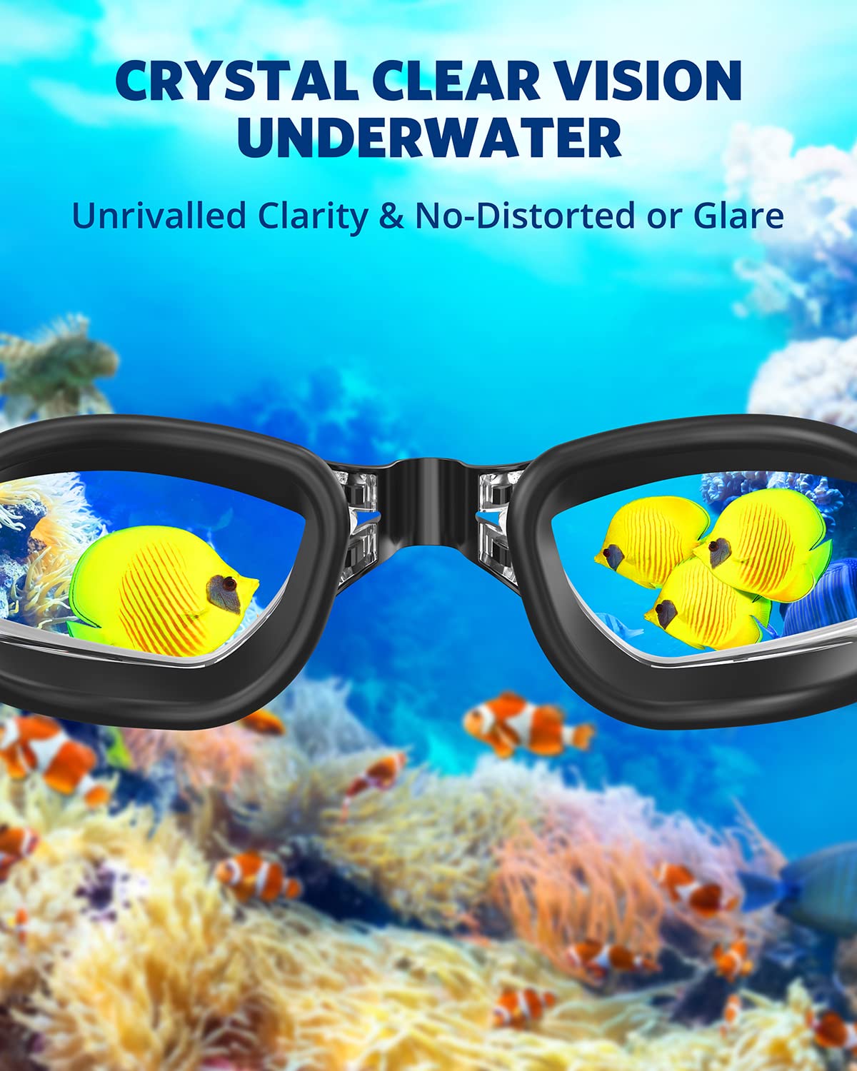 Swim goggles, swim goggles do not leak adequately to protect adult male youth