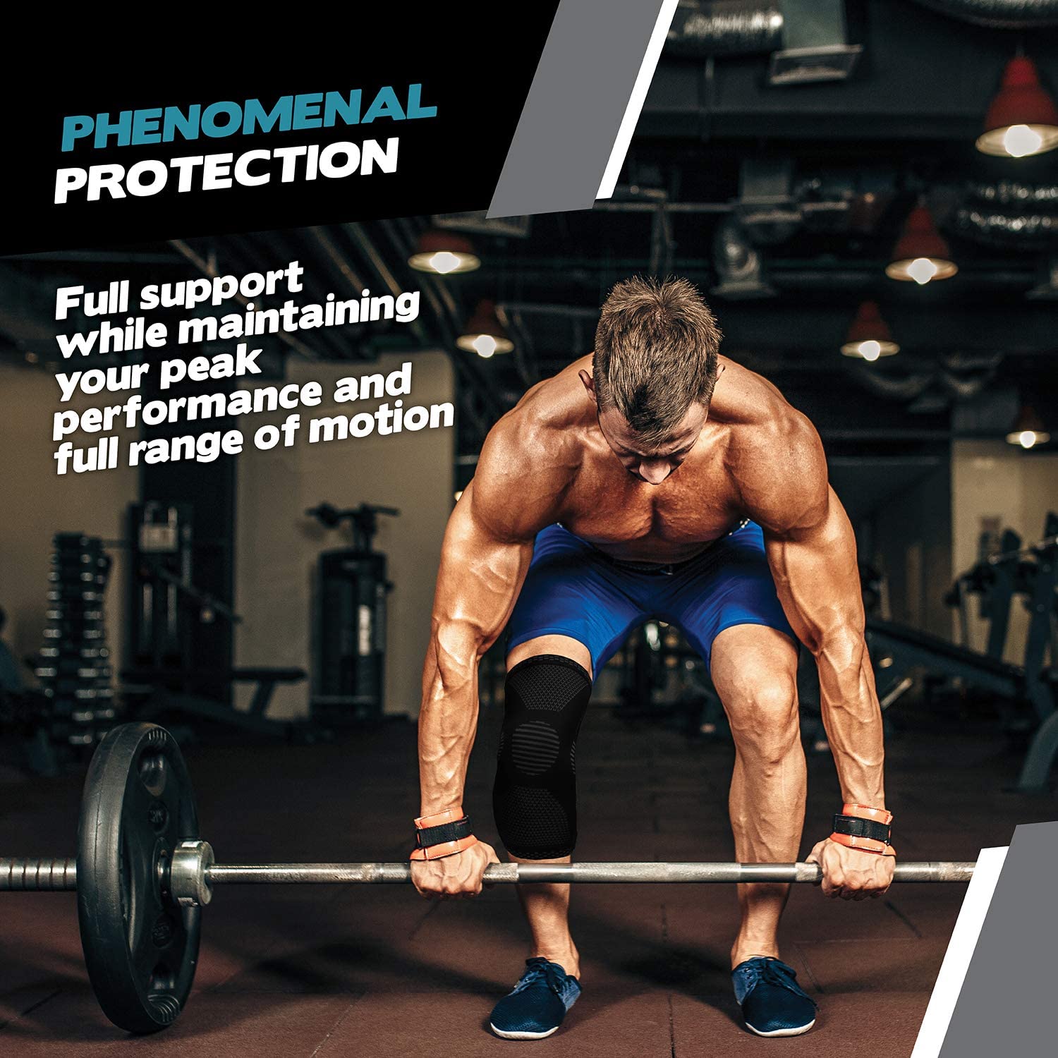 Powerful knee compression sleeves for men and women
