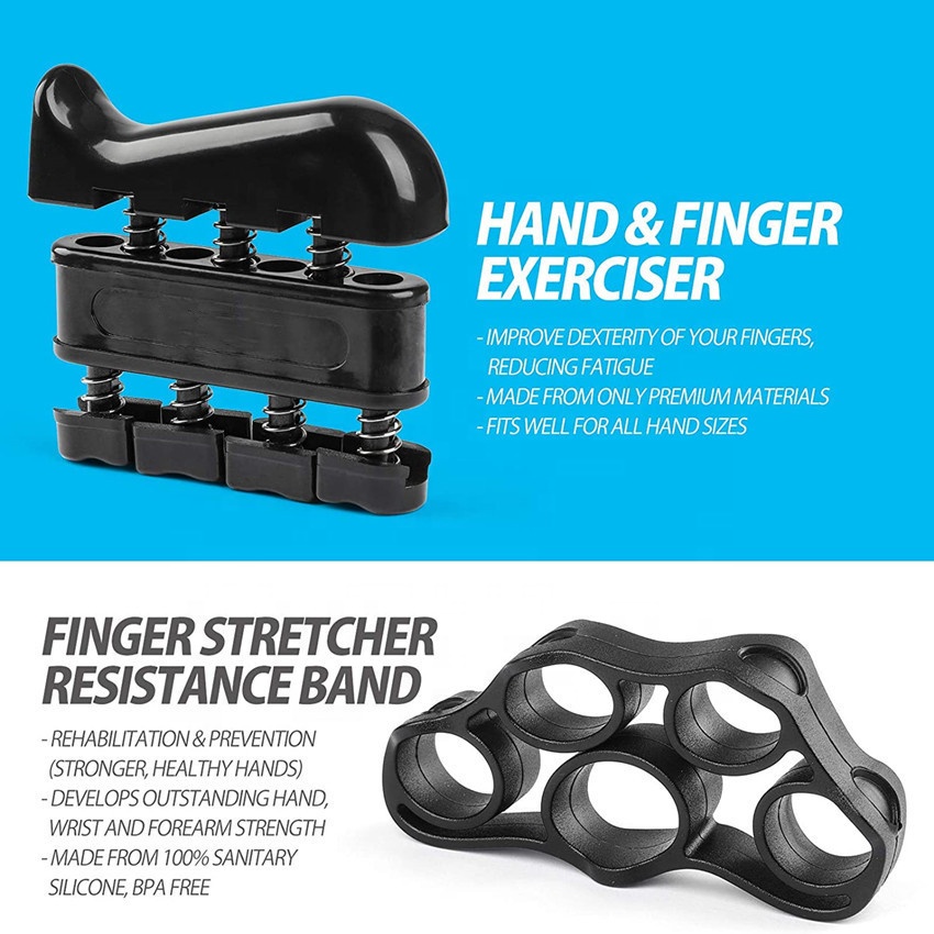 Hand grip strengtheners Finger grip rings and stress relief balls are suitable for athletes and musicians