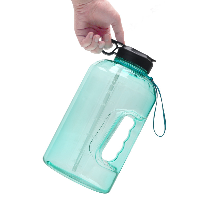 1 gallon water bottle with time marker large BPA-free kettle