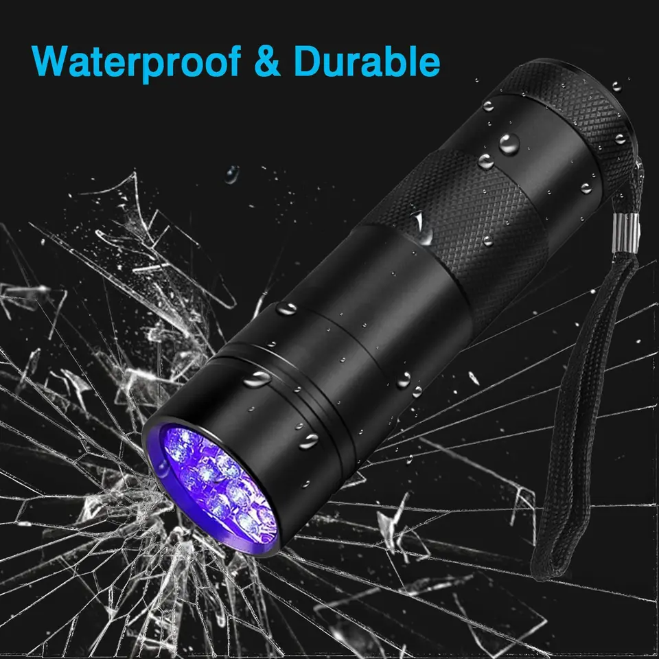 Uv Flashlight 12 LED Handheld flashlight 395nm mini light flashlight detector dog pet urine stains