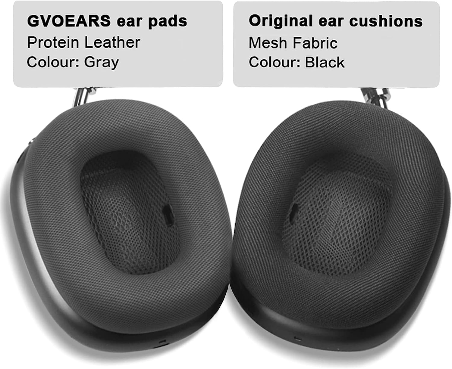 Premium replacement ear pads for Apple AirPods Max headphones, Memory foam ear pads