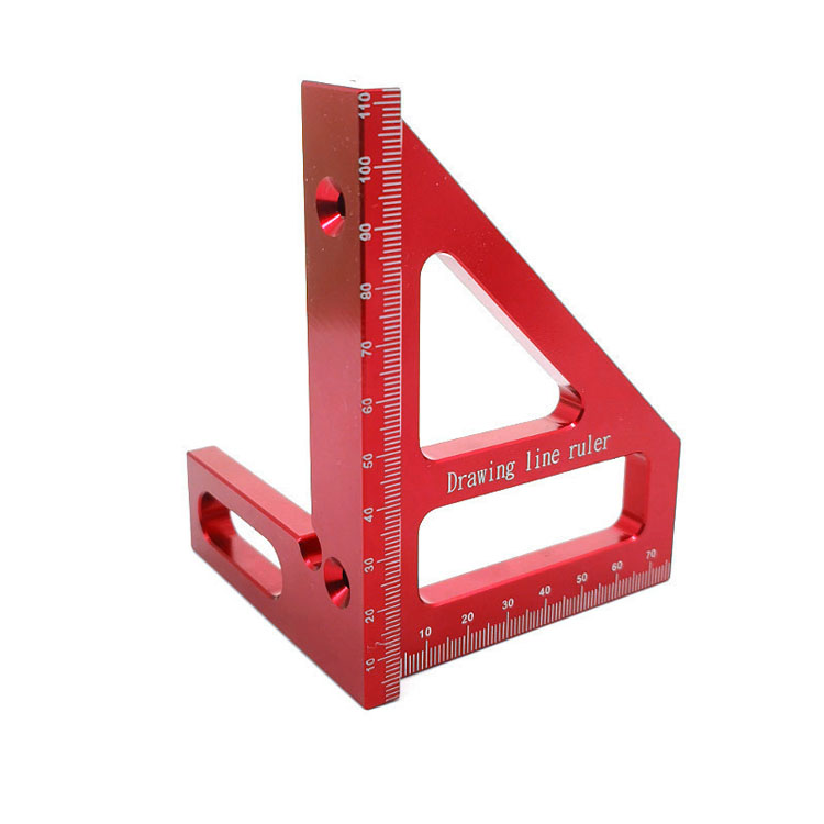 Woodworking speed square protractor Measuring tools aluminum alloy measuring triangle square feet