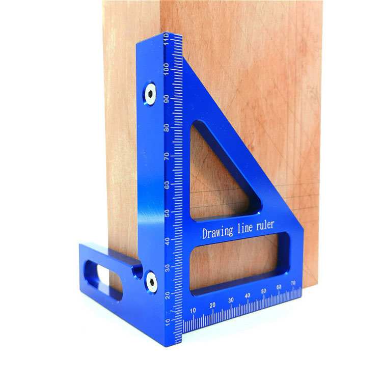 Woodworking speed square protractor Measuring tools aluminum alloy measuring triangle square feet