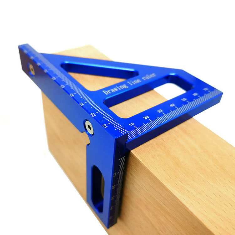 Woodworking speed square protractor Measuring tools aluminum alloy measuring triangle square feet