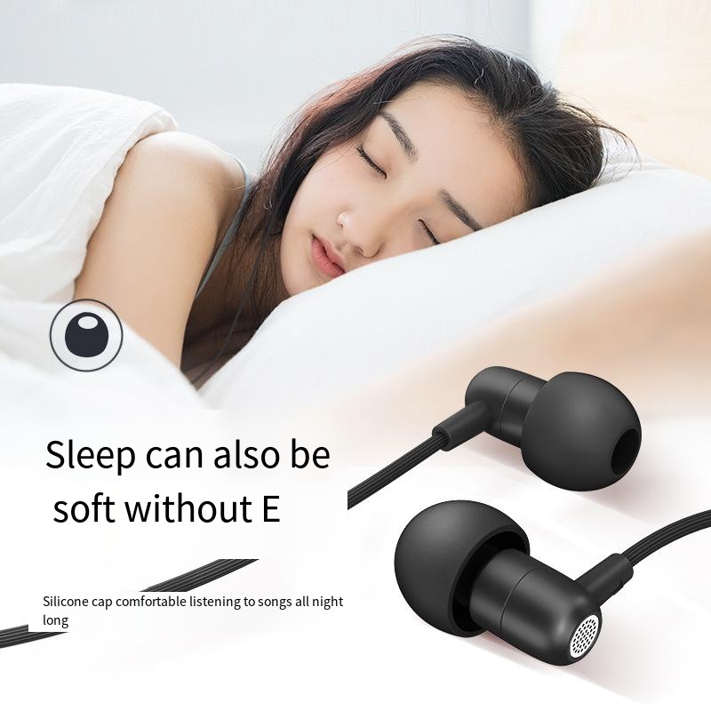 Metal in-ear round hole mini earphones heavy bass wired earbuds