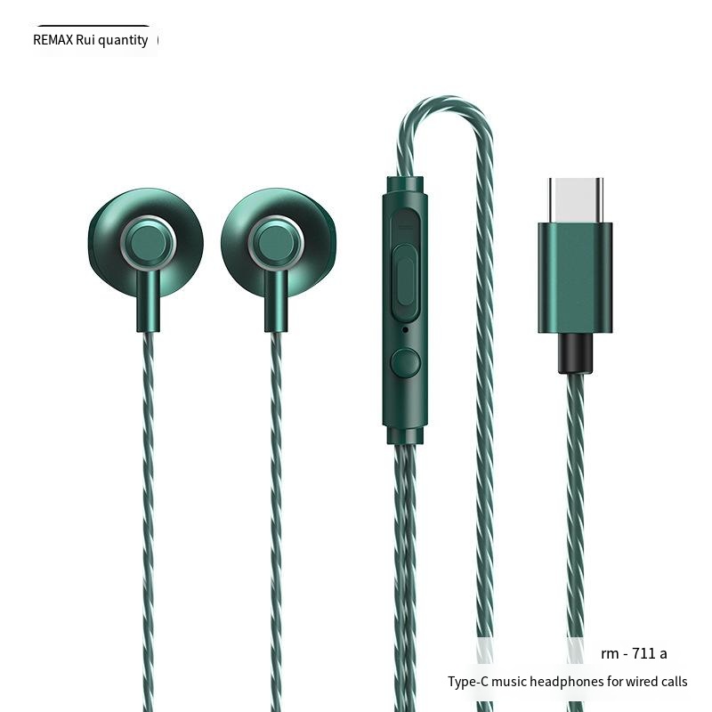 In-ear wired headphones Talk music headphones