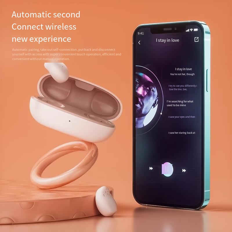 Mini noise-cancelling headphones Small in-ear sleeping headphones