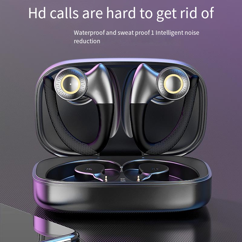 Wireless Bluetooth headset with hanging ear