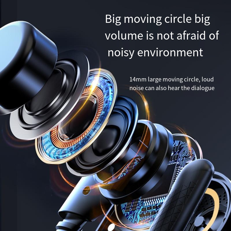 Wireless Bluetooth headset with hanging ear