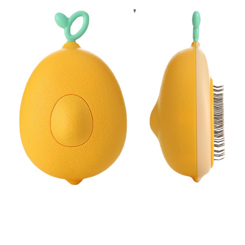 Pet grooming special avocado lemon styling comb hair children pet needle comb massage comb