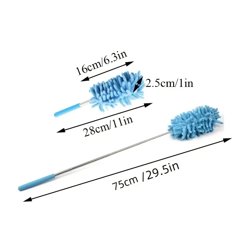  Microfiber Duster Brush: Extendable Hand Dust Cleaner for Home, Car, Furniture & Air-condition Cleaning! 3pcs
