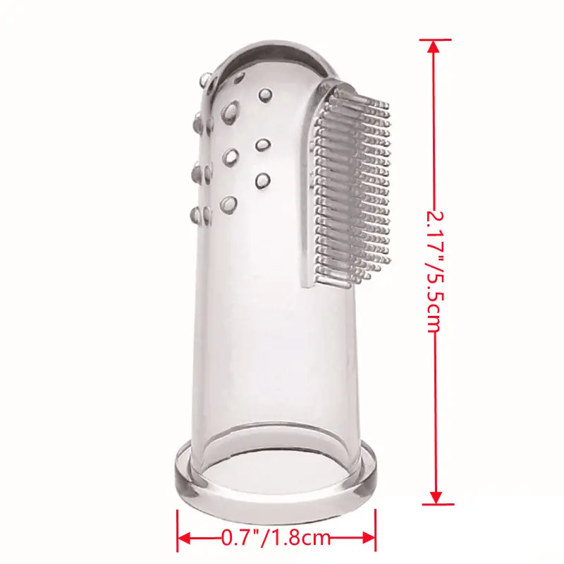 Soft Finger Pet Toothbrush For Dog & Cat, Dog Toothbrush For Dental Care, Cat Finger Brush 2psc