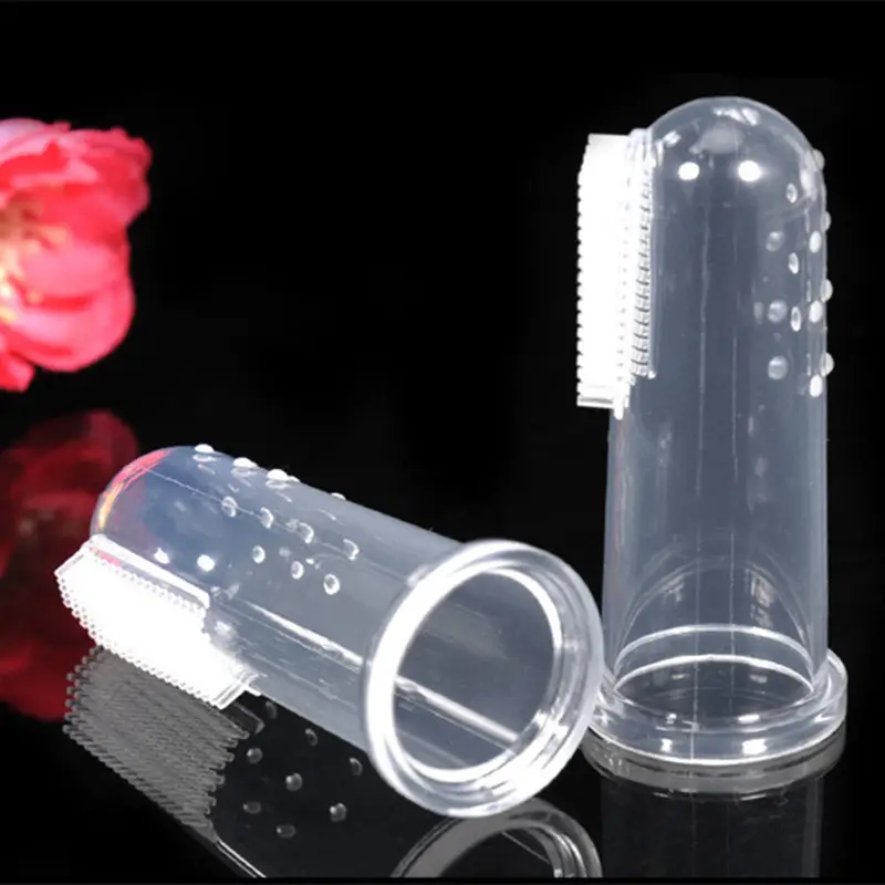 Soft Finger Pet Toothbrush For Dog & Cat, Dog Toothbrush For Dental Care, Cat Finger Brush 2psc