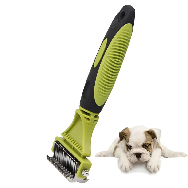 Double-Sided Pet Grooming Brush ,Dog & Cat Brush Hair Remove 