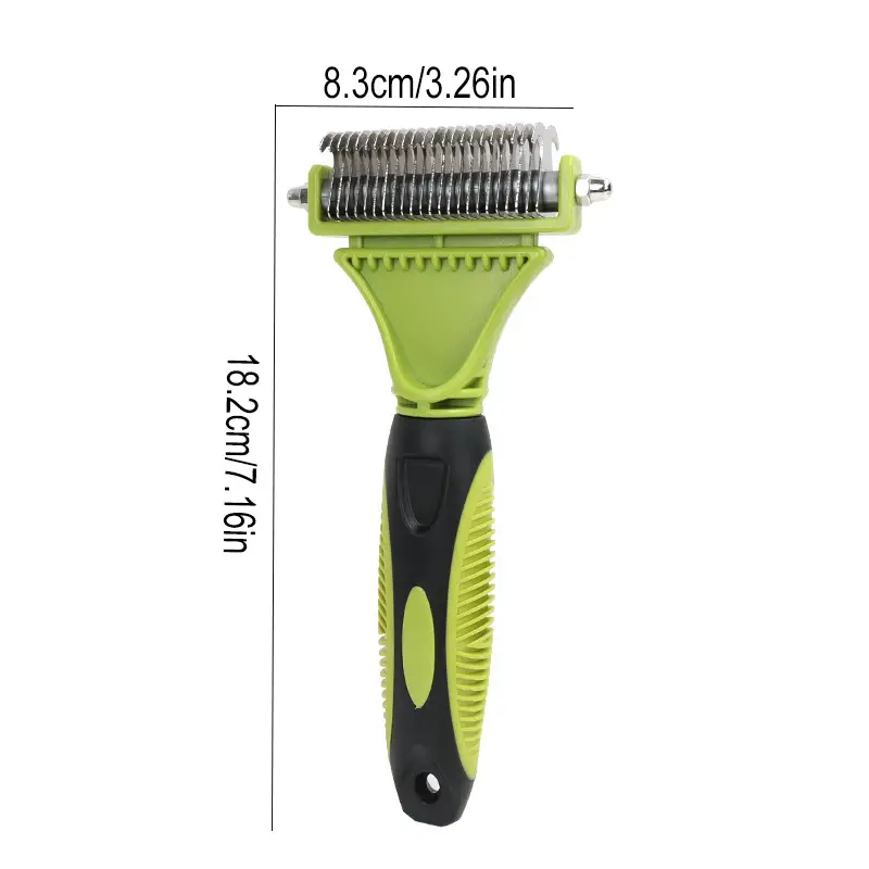 Double-Sided Pet Grooming Brush ,Dog & Cat Brush Hair Remove 