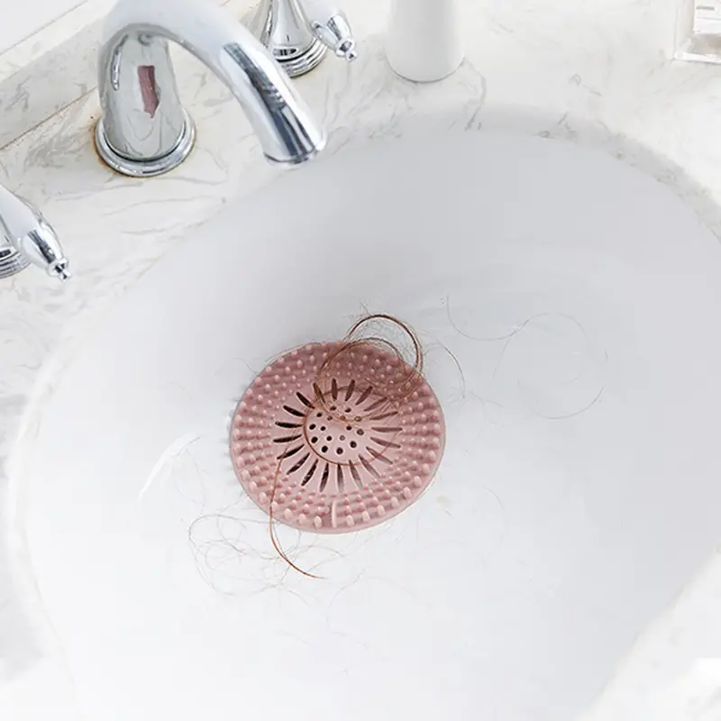  Drain Hair Catcher Filter: Keep Your Bathroom & Kitchen Clog-Free，2PCS