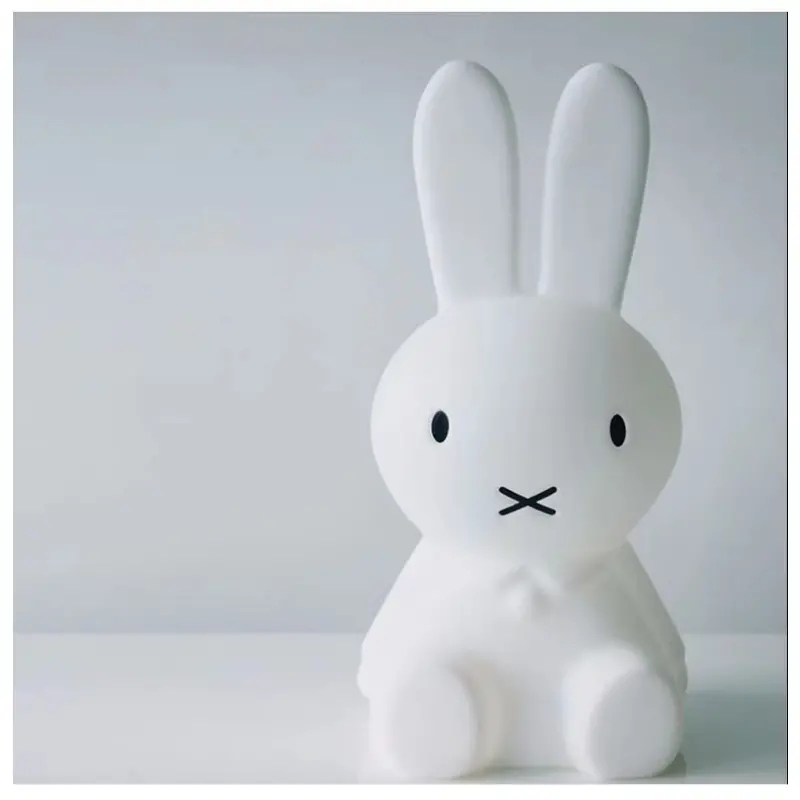 1pc Remote-Controlled Rabbit Night Light - Brighten Up Your Kid's Room with Color & Brightness Control