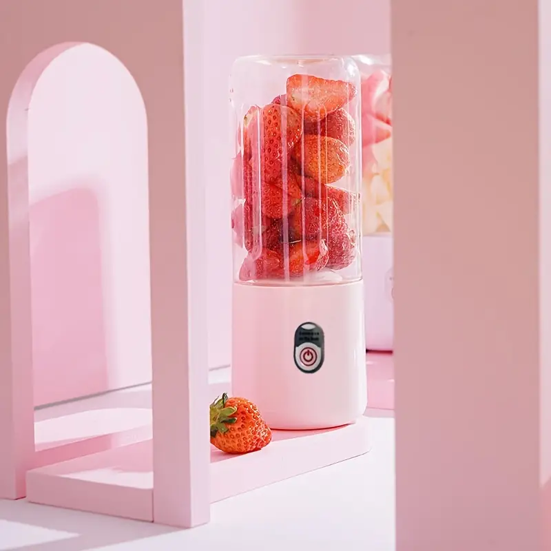 Electric USB Rechargeable Portable Smoothie Blender - Make Delicious Juices & Sports Bottle Drinks Anywhere