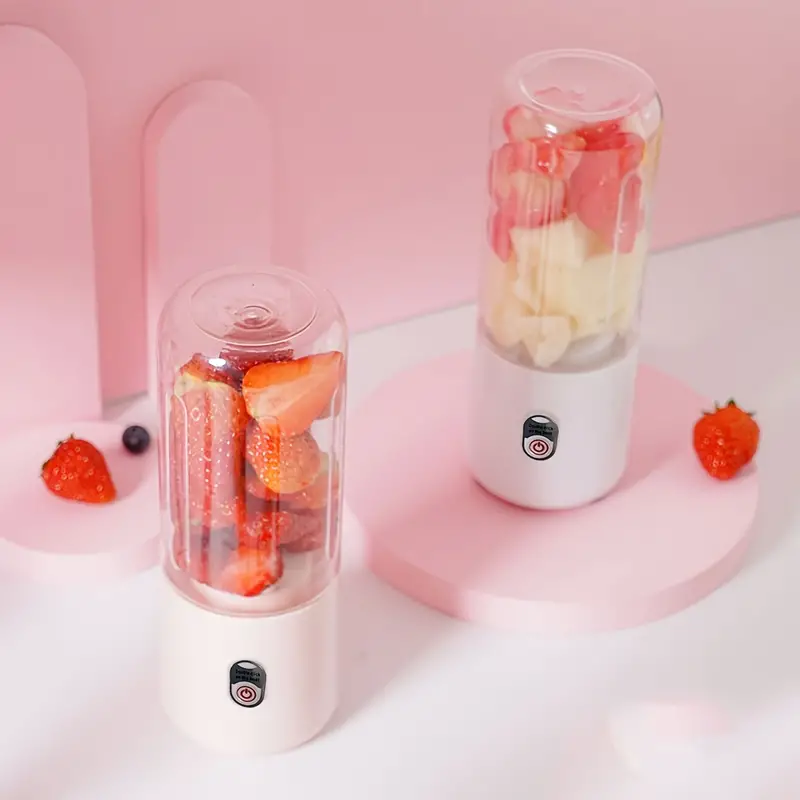 Electric USB Rechargeable Portable Smoothie Blender - Make Delicious Juices & Sports Bottle Drinks Anywhere